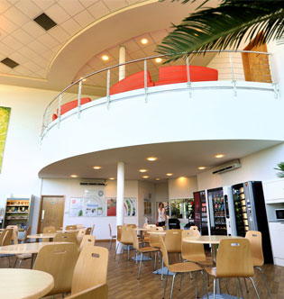 Dining Area in EON Rotherham Office Building