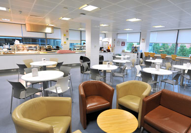 Canteen and Dining Area at Sky Leeds Office Building