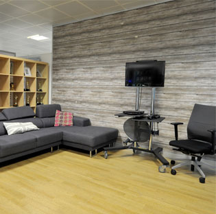 Seating Area at Sky Leeds Office Building